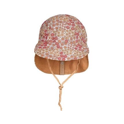 Bedhead Lounger Reversible Infant Flap Hat - Melody / Maize-Bedhead Hats-Hello Charlie