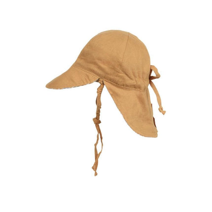 Bedhead Lounger Reversible Infant Flap Hat - Melody / Maize-Bedhead Hats-Hello Charlie