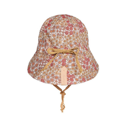 Bedhead Lounger Reversible Infant Flap Hat - Melody / Maize-Bedhead Hats-Hello Charlie