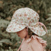 Bedhead Lounger Reversible Infant Flap Hat - Poppy / Rosa--Hello-Charlie
