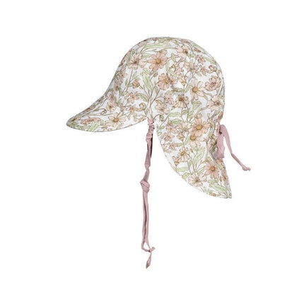 Bedhead Lounger Reversible Infant Flap Hat - Poppy / Rosa-Bedhead Hats-Hello Charlie