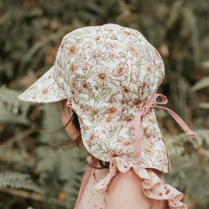 Bedhead Lounger Reversible Infant Flap Hat - Poppy / Rosa-Bedhead Hats-Hello Charlie