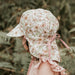 Bedhead Lounger Reversible Infant Flap Hat - Poppy / Rosa - Hello Charlie