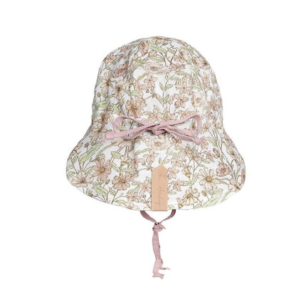 Bedhead Lounger Reversible Infant Flap Hat - Poppy / Rosa-Bedhead Hats-Hello Charlie