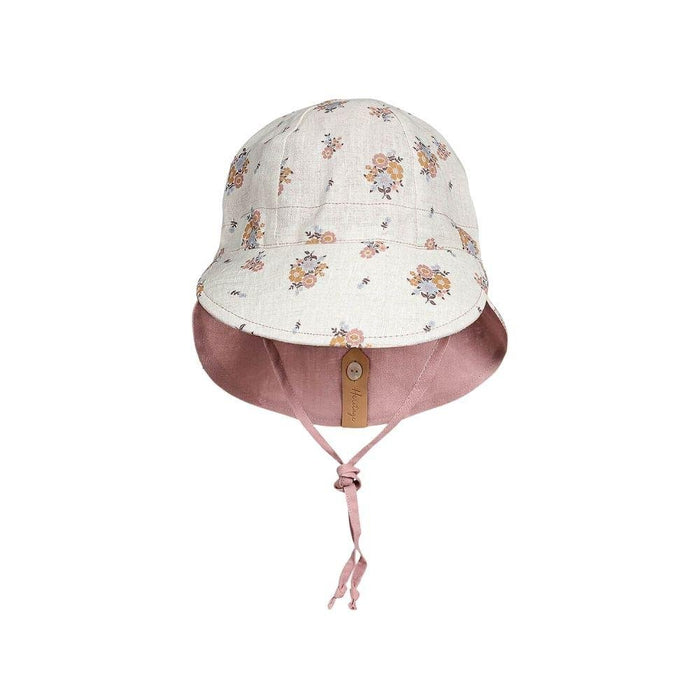 Bedhead Lounger Reversible Infant Flap Hat - Primrose / Rosa - Hello Charlie