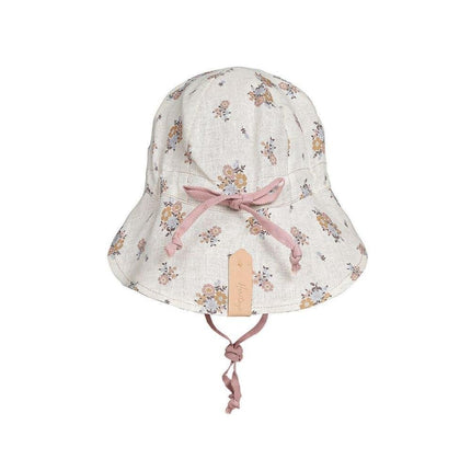 Bedhead Lounger Reversible Infant Flap Hat - Primrose / Rosa-Bedhead Hats-Hello Charlie