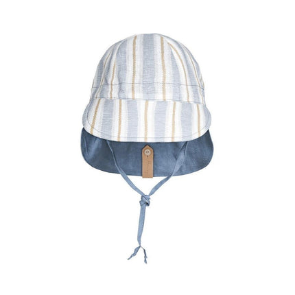 Bedhead Lounger Reversible Infant Flap Hat - Spencer / Steele-Bedhead Hats-Hello Charlie