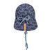 Bedhead Reversible Baby Flap Hat - Crew / Steele - Hello Charlie