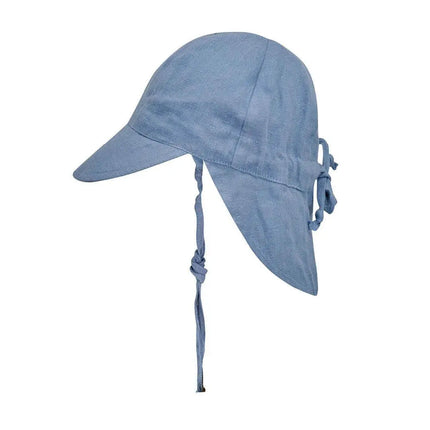 Bedhead Reversible Baby Flap Hat - Crew / Steele-Bedhead Hats-Hello Charlie