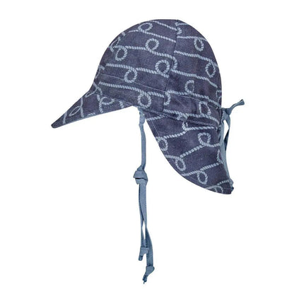 Bedhead Reversible Baby Flap Hat - Crew / Steele-Bedhead Hats-Hello Charlie