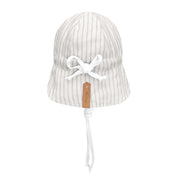 Bedhead Reversible Baby Flap Hat - Finley / Blanc-Bedhead Hats-XXS-Hello Charlie