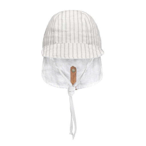 Bedhead Reversible Baby Flap Hat - Finley / Blanc - Hello Charlie