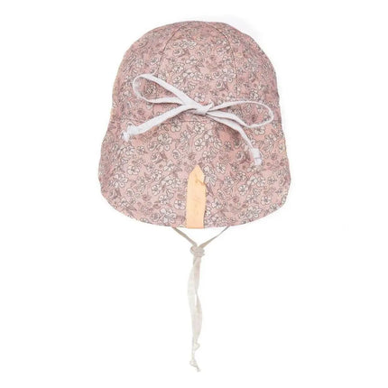 Bedhead Reversible Baby Flap Hat - Florence / Flax-Bedhead Hats-Hello Charlie