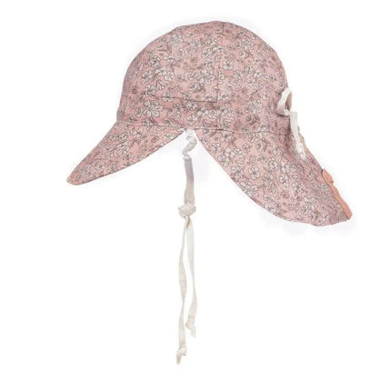 Bedhead Reversible Baby Flap Hat - Florence / Flax-Bedhead Hats-Hello Charlie