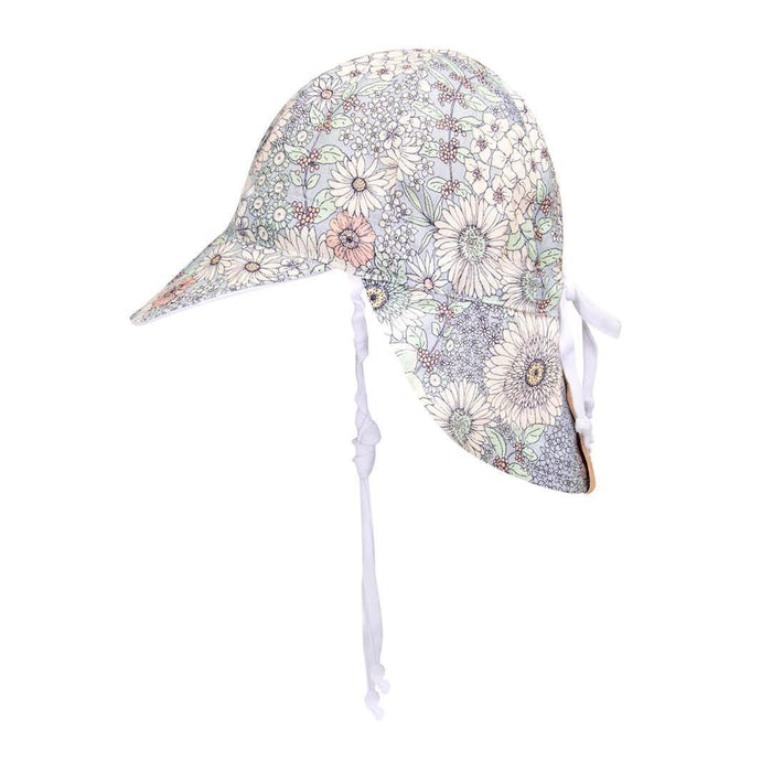 Bedhead Reversible Baby Flap Hat - Prairie / Blanc - Hello Charlie