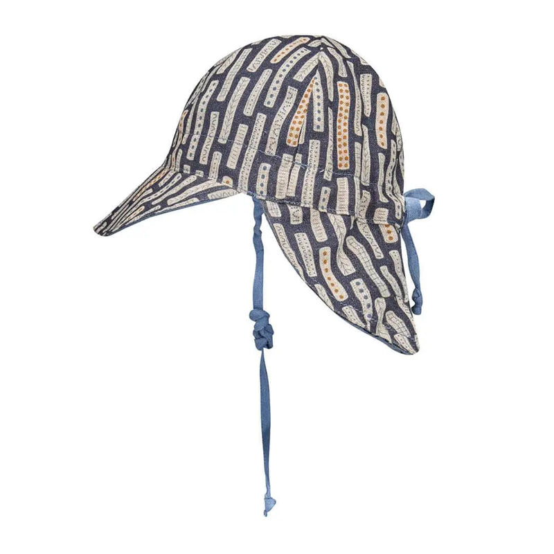 Bedhead Reversible Baby Flap Hat - Simpson / Steele-Bedhead Hats-Hello Charlie