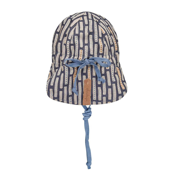 Bedhead Reversible Baby Flap Hat - Simpson / Steele - Hello Charlie