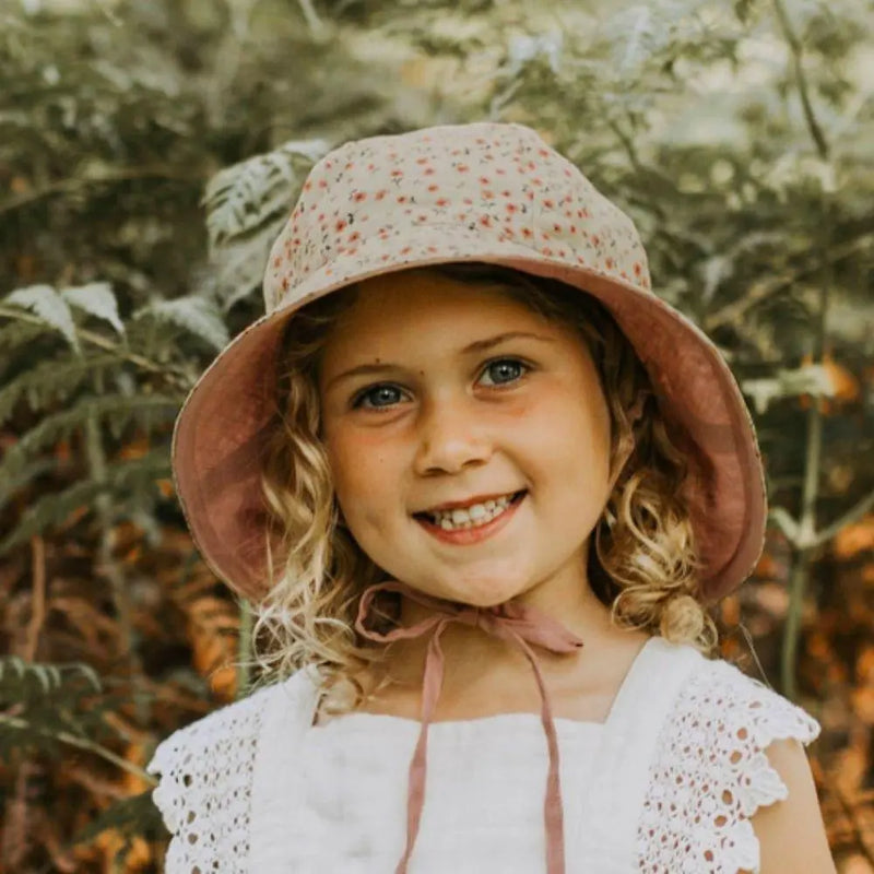 Bedhead Reversible Infant Panel Bucket Hat - Penny / Rosa-Bedhead Hats-Small-Hello Charlie