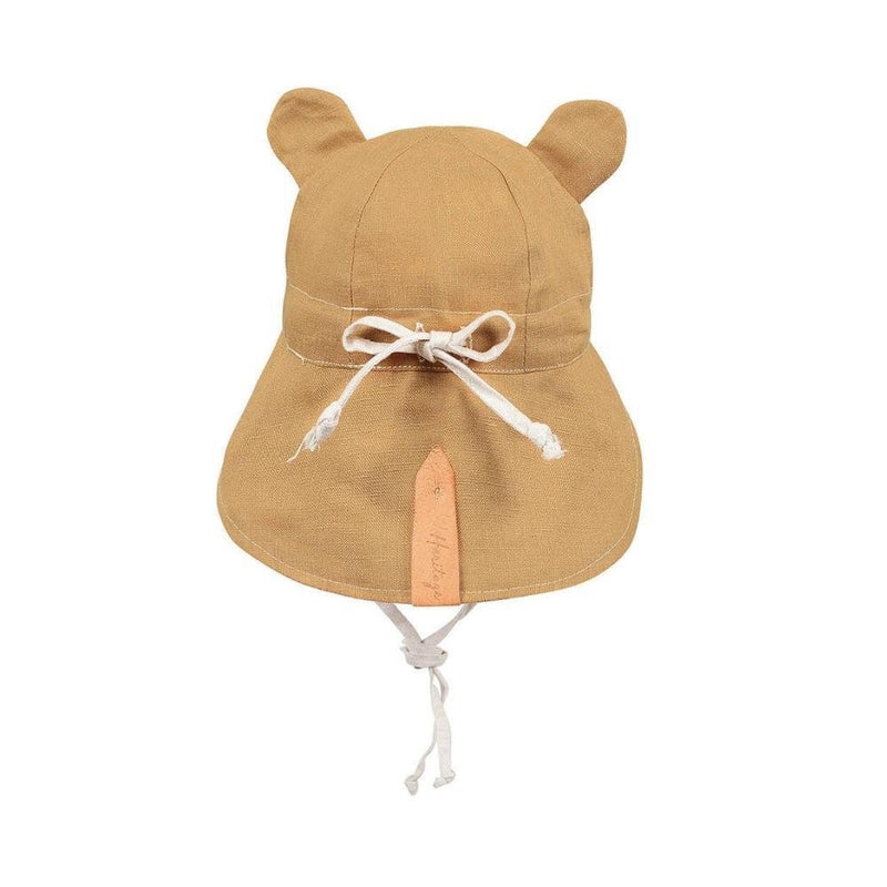 Bedhead Roamer Reversible Teddy Infant Flap Hat - Maize / Flax-Bedhead Hats-XS-Hello Charlie