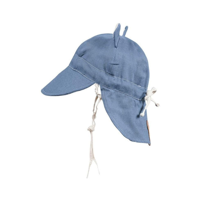 Bedhead Roamer Reversible Teddy Infant Flap Hat - Steele / Flax-Bedhead Hats-XS-Hello Charlie
