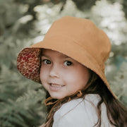 Bedhead Wanderer Infant & Kids Reversible Panel Bucket Sun Hat - Melody / Maize-Bedhead Hats-Medium-Hello Charlie