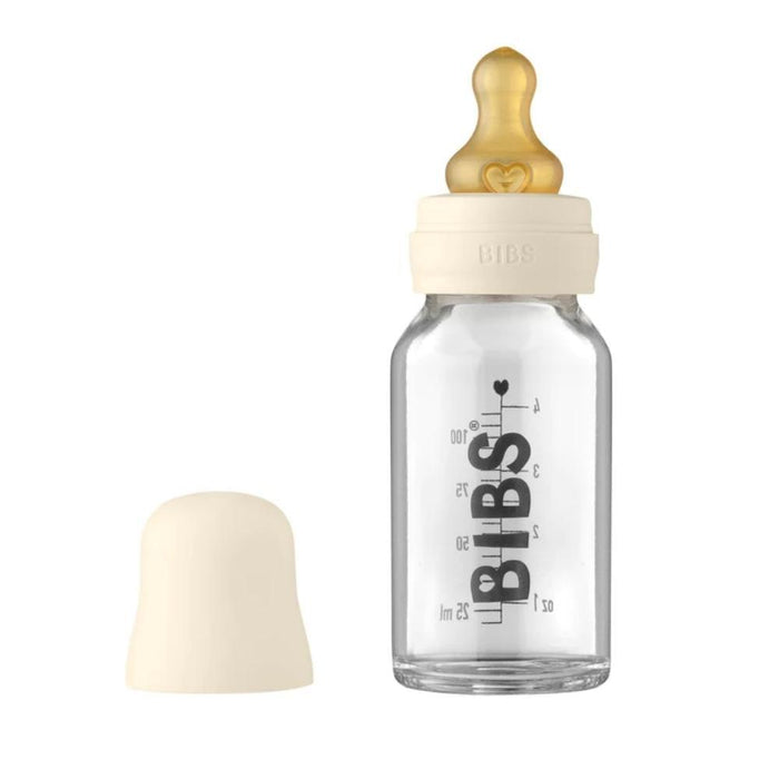 BIBS Glass Baby Bottle Set - 110ml-Dusty Lilac-Hello-Charlie