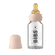 BIBS Glass Baby Bottle Set - 110ml-BIBS-Baby Blue-Hello Charlie