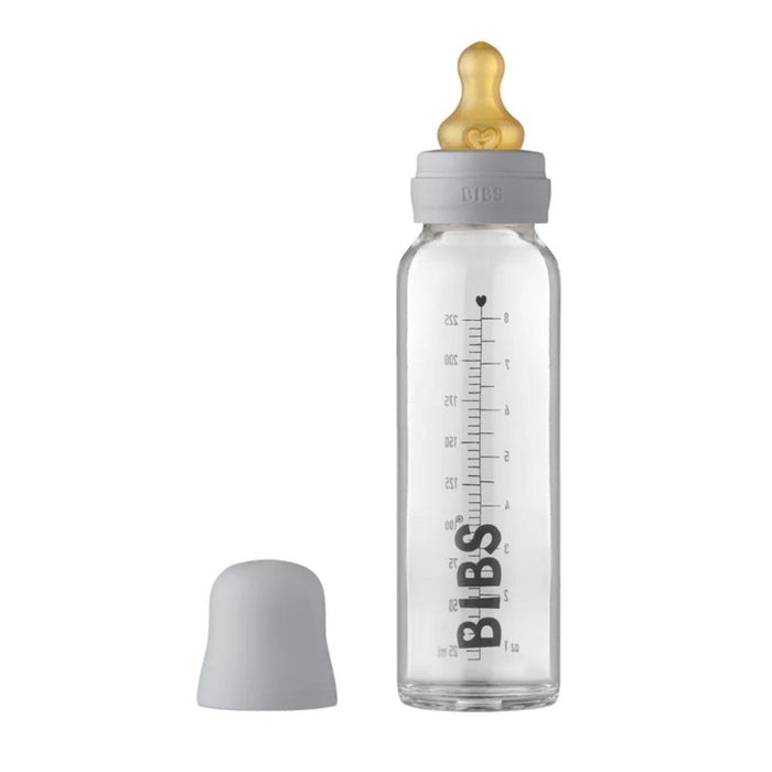 BIBS Glass Baby Bottle Set - 225ml-Blush-Hello-Charlie