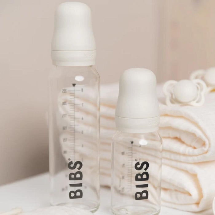 BIBS Glass Baby Bottle Set - 225ml-Sage-Hello-Charlie