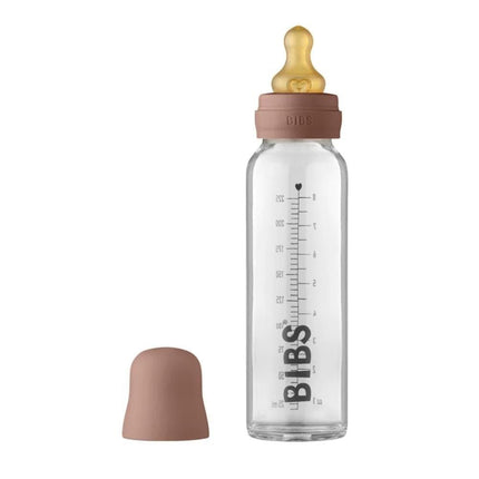 BIBS Glass Baby Bottle Set - 225ml-BIBS-Baby Blue-Hello Charlie