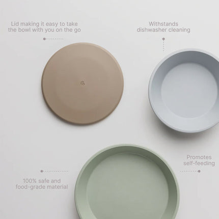 BIBS Kids Dinner Plate & Bowl Set-BIBS-Cloud-Hello Charlie