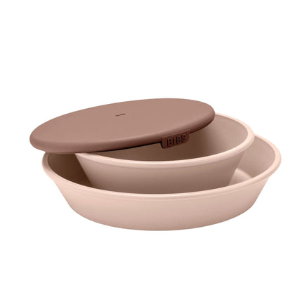 BIBS Kids Dinner Plate & Bowl Set-BIBS-Blush-Hello Charlie
