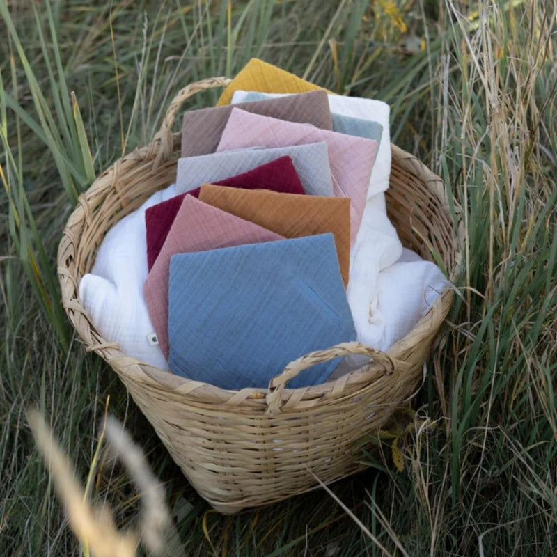 BIBS Organic Cotton Muslin Bandana Bib-BIBS-Baby Blue-Hello Charlie