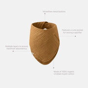 BIBS Organic Cotton Muslin Bandana Bib-BIBS-Baby Blue-Hello Charlie