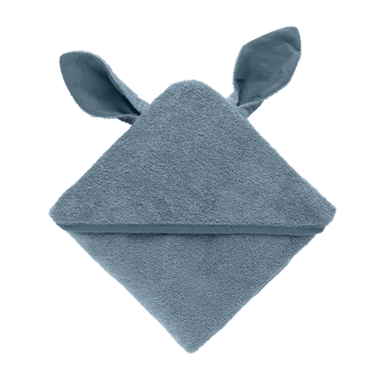 BIBS Organic Hoodie Baby Bath Towel-BIBS-Petrol-Hello Charlie
