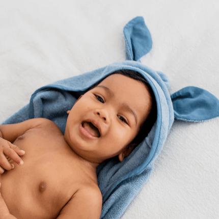 BIBS Organic Hoodie Baby Bath Towel-BIBS-Petrol-Hello Charlie