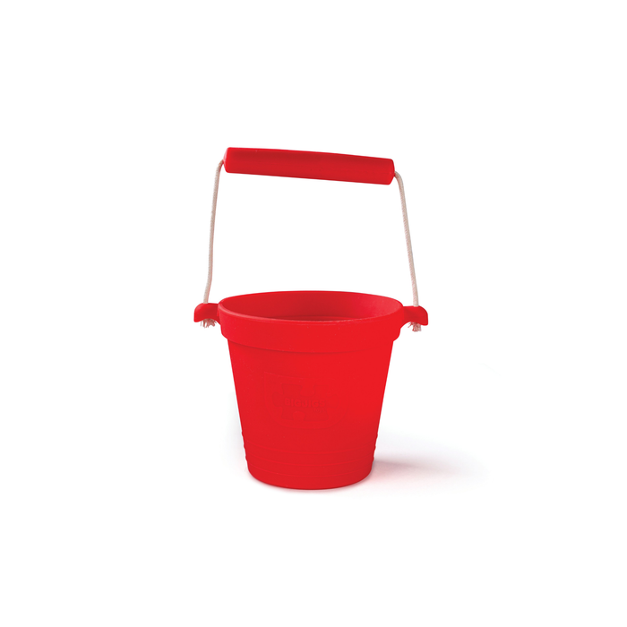 Bigjigs Adventure Silicone Bucket - Cherry Red--Hello-Charlie