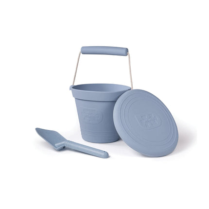 Bigjigs Adventure Silicone Bucket - Dove Grey-BigJigs-Hello Charlie