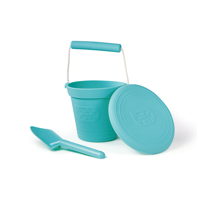 Bigjigs Adventure Silicone Bucket - Eggshell Green--Hello-Charlie