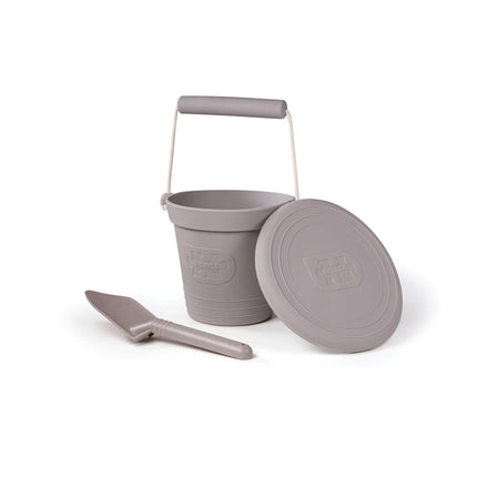 Bigjigs Adventure Silicone Bucket - Stone Grey-BigJigs-Hello Charlie