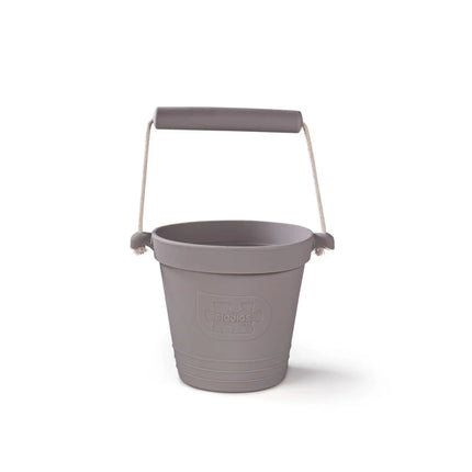 Bigjigs Adventure Silicone Bucket - Stone Grey-BigJigs-Hello Charlie