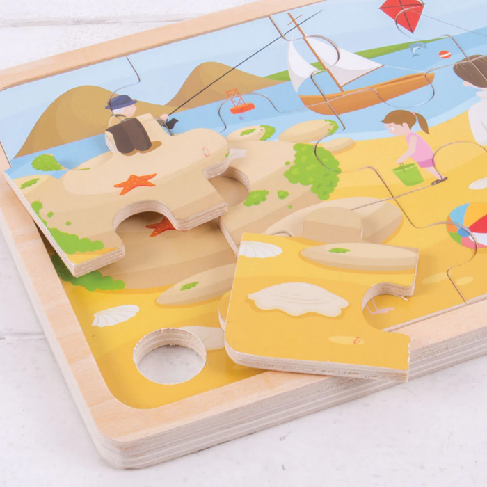 Bigjigs Toys At The Seaside Puzzle--Hello-Charlie