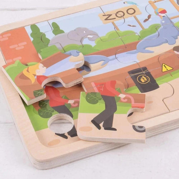 Bigjigs Toys At The Zoo Puzzle--Hello-Charlie