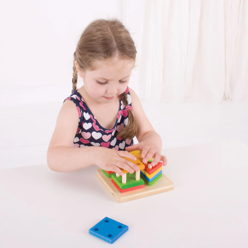 Bigjigs Toys First Four Shape Sorter--Hello-Charlie