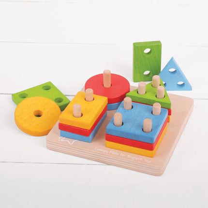 Bigjigs Toys First Four Shape Sorter-BigJigs-Hello Charlie