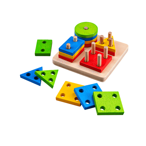 Bigjigs Toys First Four Shape Sorter - Hello Charlie