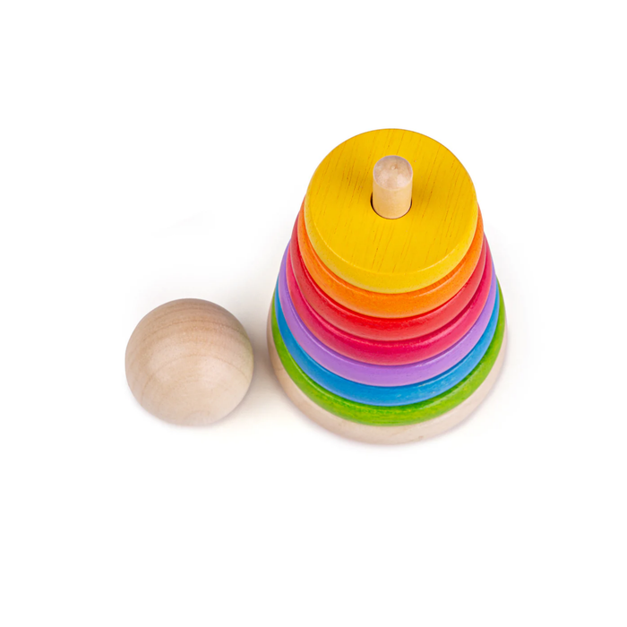 Bigjigs Toys First Rainbow Stacker--Hello-Charlie