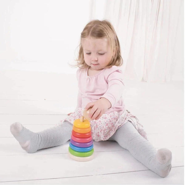 Bigjigs Toys First Rainbow Stacker--Hello-Charlie