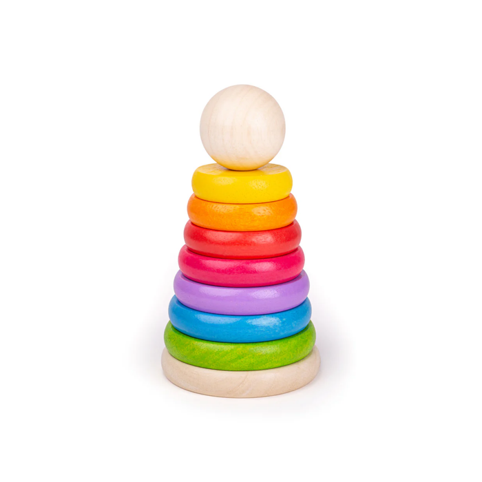 Bigjigs Toys First Rainbow Stacker--Hello-Charlie