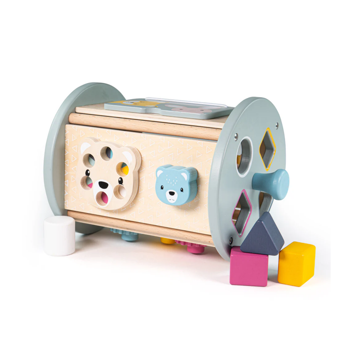 Bigjigs Toys FSC Wooden Rolling Activity Centre & Sorter--Hello-Charlie